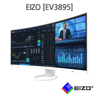 EIZO [EV3895] 에이조 3840x1600 37.5인치 UHD-4K 울트라 와이드 커브드 2300R 모니터