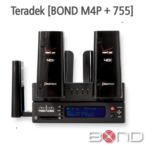 Teradek [BOND M4P + CUBE 755] HEVC LTE 본딩 패키지