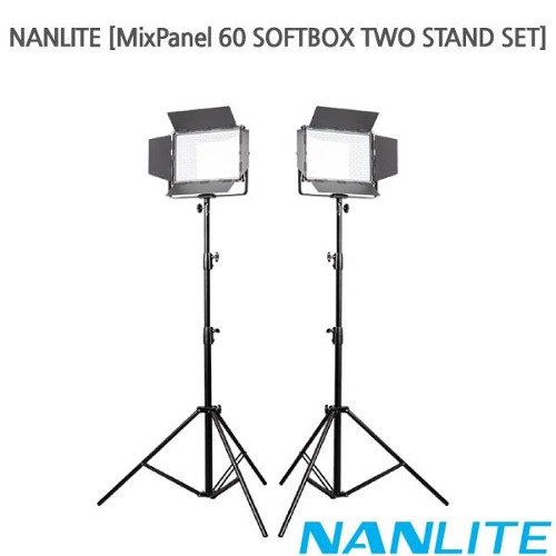 NANLITE [MixPanel 60 SOFTBOX TWO STAND SET]