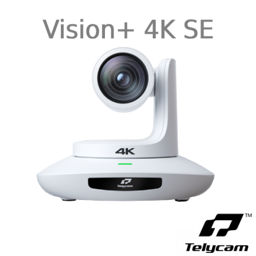 Telycam [Vision+ 4K SE] 광각, 12배 줌 UHD PTZ 카메라 + 자동추적 &amp; NDI 지원