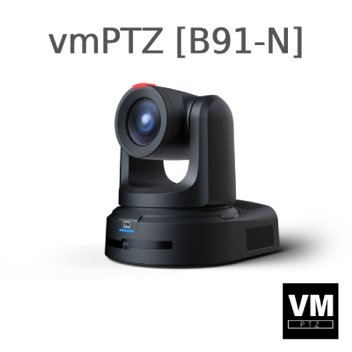 [3년 A/S] vmPTZ &#039;B91-N&#039; UHD 4K PTZ 카메라 - 30배 줌, A.I 자동추적, NDI, Mini-XLR, 12G-SDI, Genlock, SFP+ 등